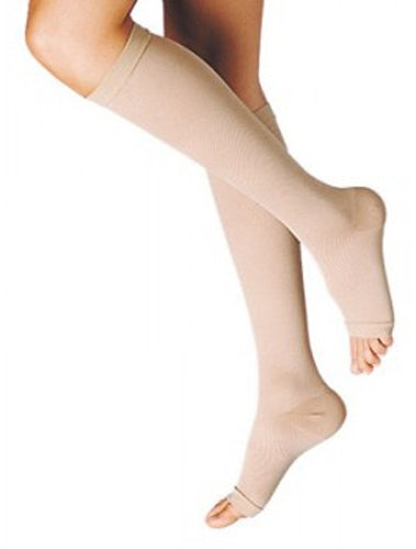 Gambaletto Terapeutico Dualsan a Compressione Decrescente Kkl1 Punta Aperta Beige Unisex 5 1 Paio-0