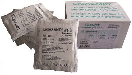 Medicazione in Compresse di Poliuretano Espanso Formato da Reticoli Cellulari a Nido D'ape 10x10x1cm 10 Pezzi-0