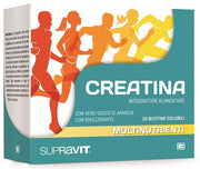 Supravit Creatina Integratore Alimentare per Ridotto Apporto con la Dieta 20 bustine-3
