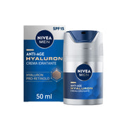 Nivea Men Anti-age Hyaluron Crema Viso Idratante Fp15 50ml Crema Viso Uomo Antirughe Pelli Mature-7