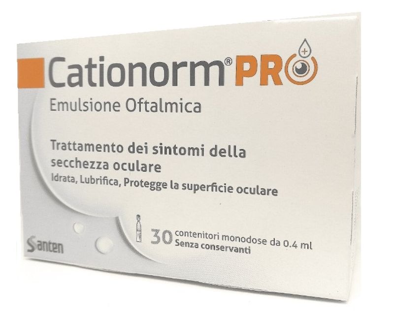 Cationorm pro emulsione oftalmica 30 monodose da 0,4ml-1