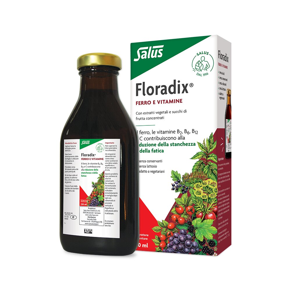 Salus Floradix Linfa d'erbe ricca di ferro 250 ml-3