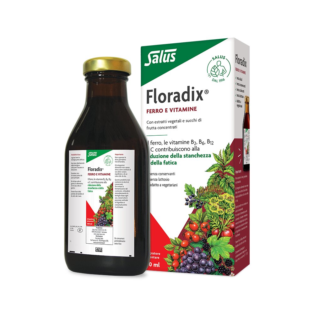 Salus Floradix Ferro e Vitamine integratore alimentare 500ml-3