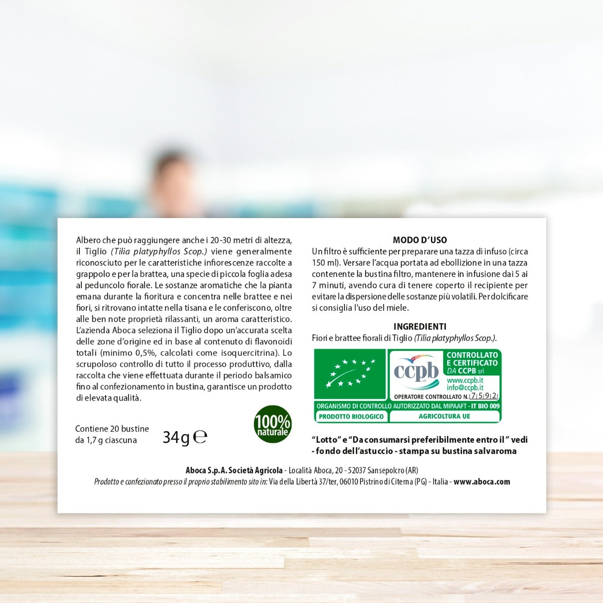 Aboca Tiglio Tisana 20 Bustine-5