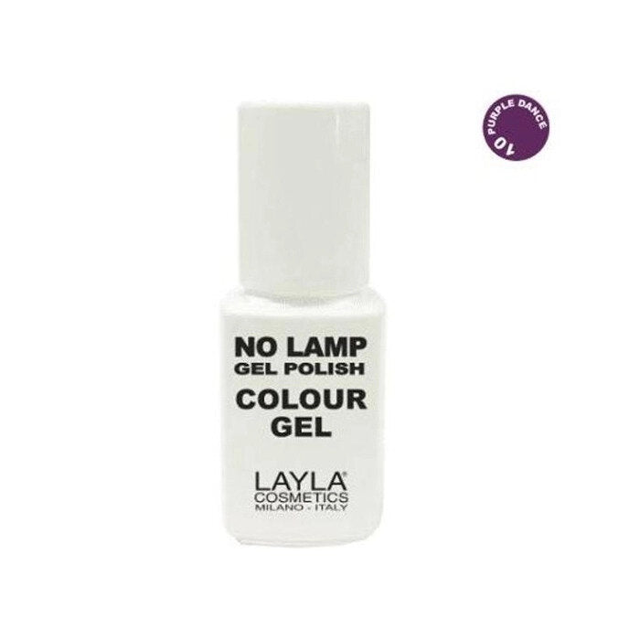 Layla No Lamp Gel Polish Colour gel colore n.10 purple dance 10ml-2