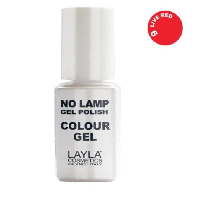 Layla No Lamp Gel Polish Colour Gel colore n.9 Live Red 10ml-2