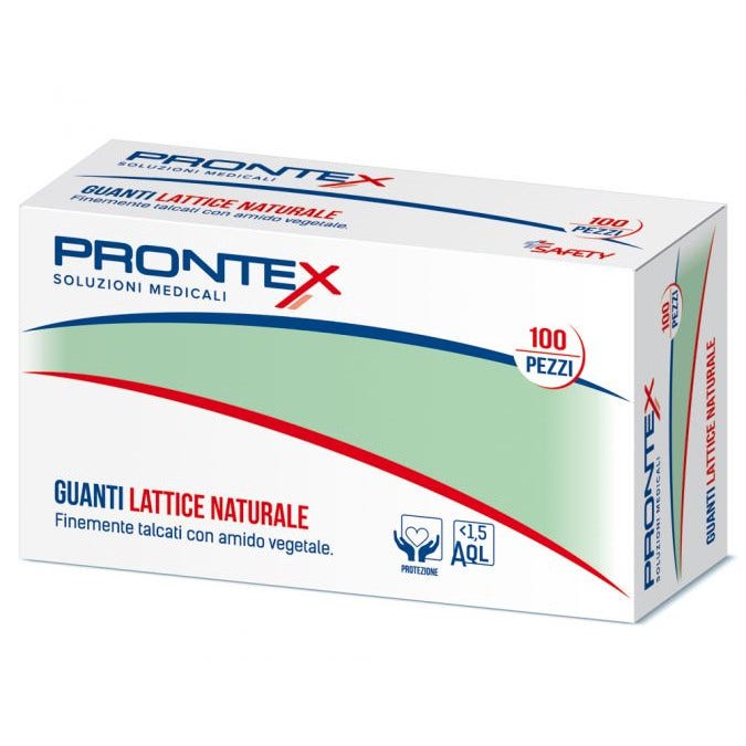 Prontex Guanto Lattice Naturale Con Amido Vegetale Taglia M 100 Pezzi