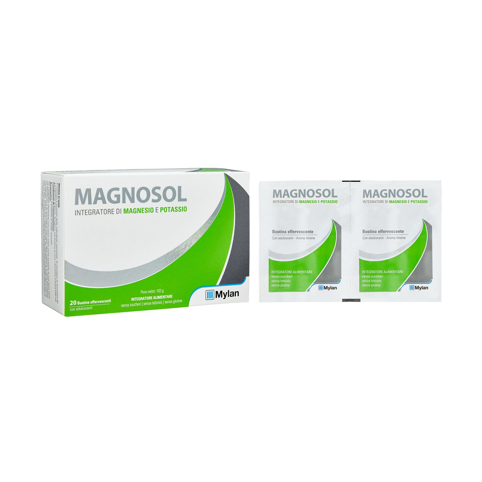 Magnosol gusto limone 20 buste effervescenti-2