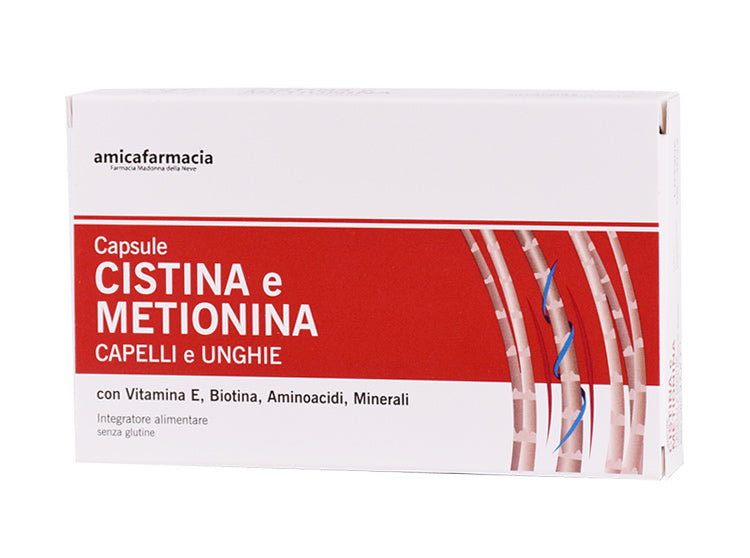 Amicafarmacia Cistina e Metionina integratore per capelli e unghie 60 capsule-0