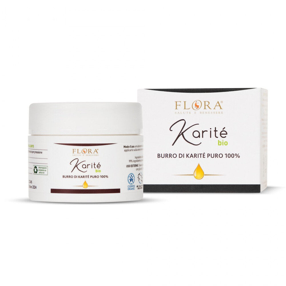 Flora Burro Di Karitè Puro 100% BIO 100ml-2