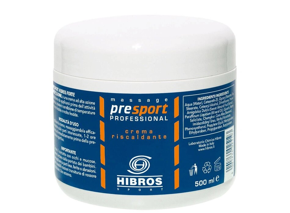 Hibros Presport Crema Riscaldante Media 500ml-1