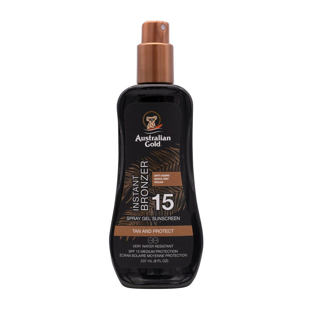Australian Gold Protezione solare SPF15 Spray Gel con effetto bronze 237ml-2