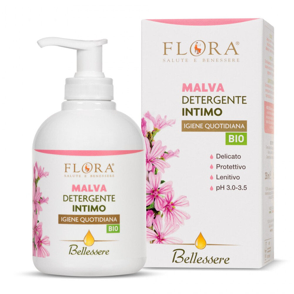 Flora Bellessere Malva Detergente Intimo Bio 250ml-1