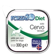 Forza10 Solo Diet Cervo Patè Per Cani Adulti Vaschetta 300g-1