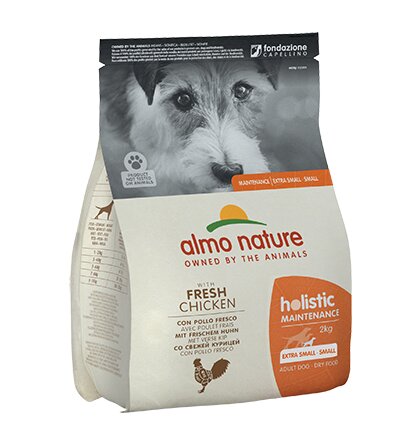 Almo Nature Holistic Maintenance Crocchette Pollo Cani Adulti Taglia Mini E Piccola Sacco 2kg-2