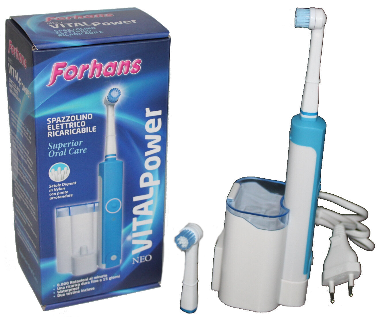 Forhans Vital Power spazzolino elettrico ricaricabile 1 pezzo-2