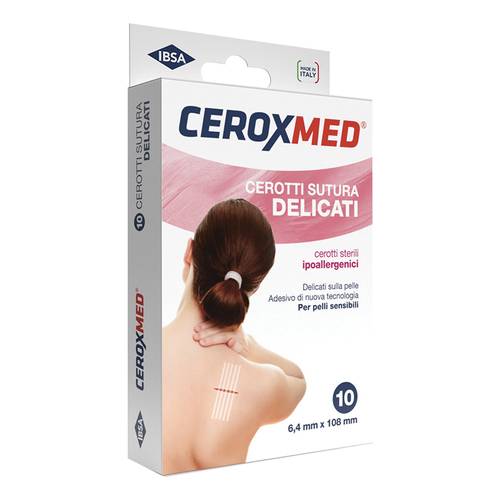 Ceroxmed Cerotti Per Sutura Delicati 6,4x108mm 10 Pezzi-3