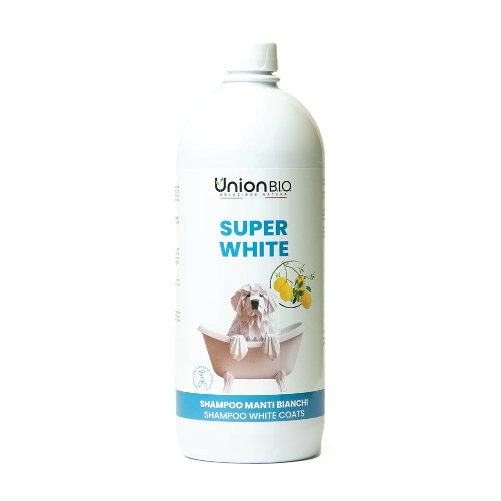 Union Bio Shampoo Super White Per Cani Manti Bianchi 1 Litro-2