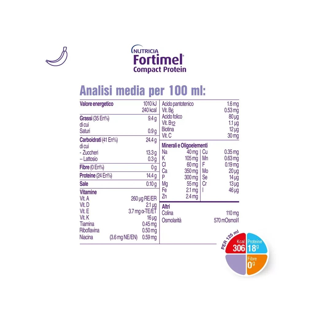 Fortimel Compact Protein Banana 4x125ml-5