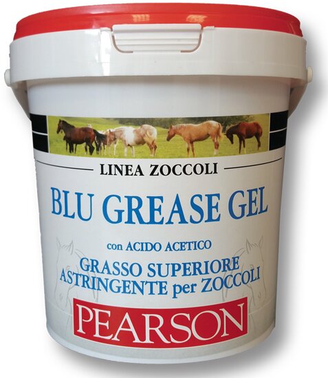 Pearson Linea Zoccoli Blu Grease Gel Grasso astringente per zoccoli per cavalli 1000ml-2