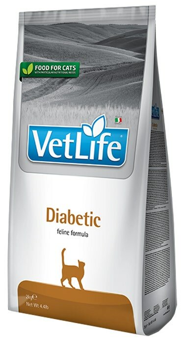 Farmina Vet Life Diabetic Dry Food for Adult Cats 2kg bag-2