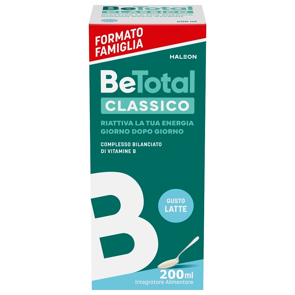 Be-Total Sciroppo Integratore Alimentare Vitamina B Stanchezza Sistema Immunitario Bambini 200 ml-1