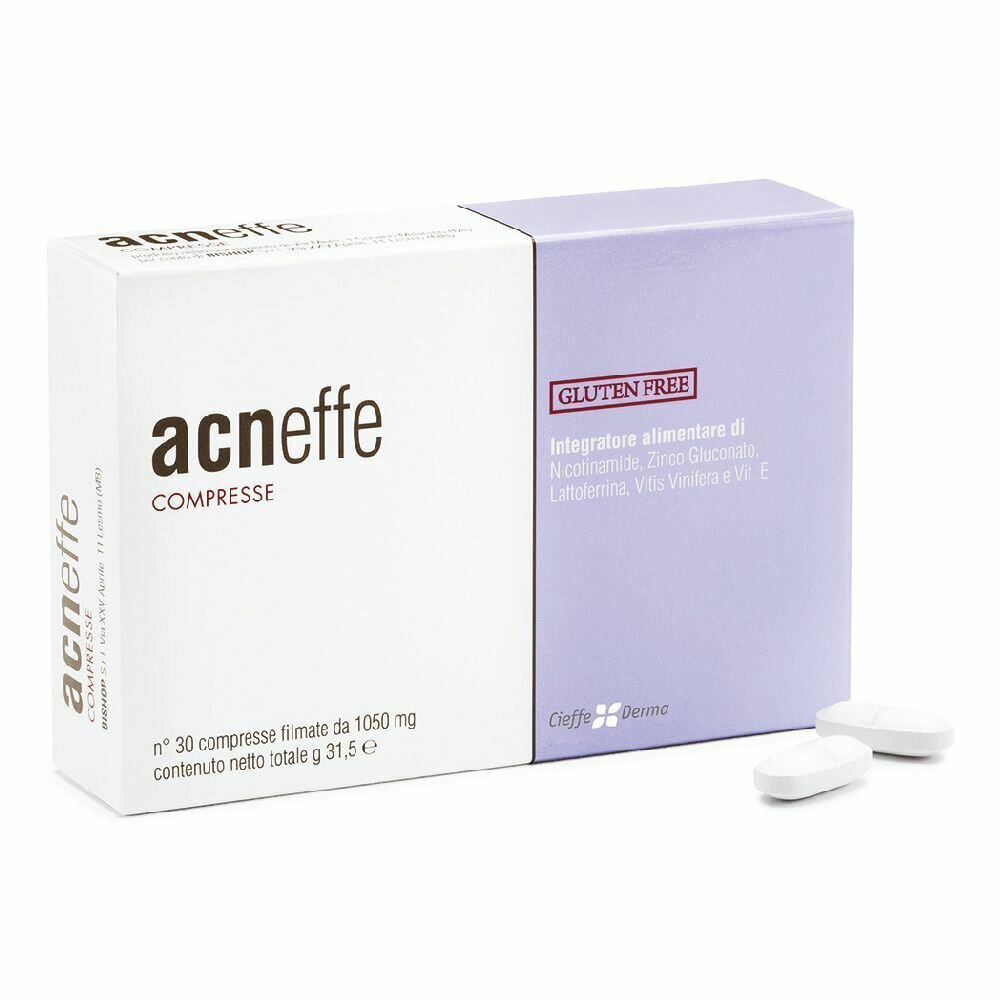 Acneffe integratore per pelli acneiche 30 compresse-2