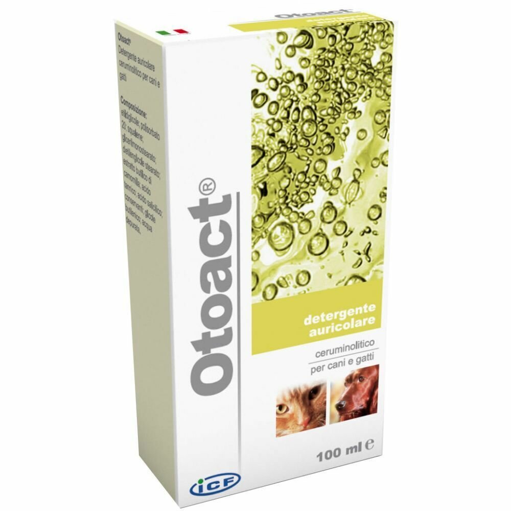 Otoact ICF detergente auricolare cani e gatti 100ml-2