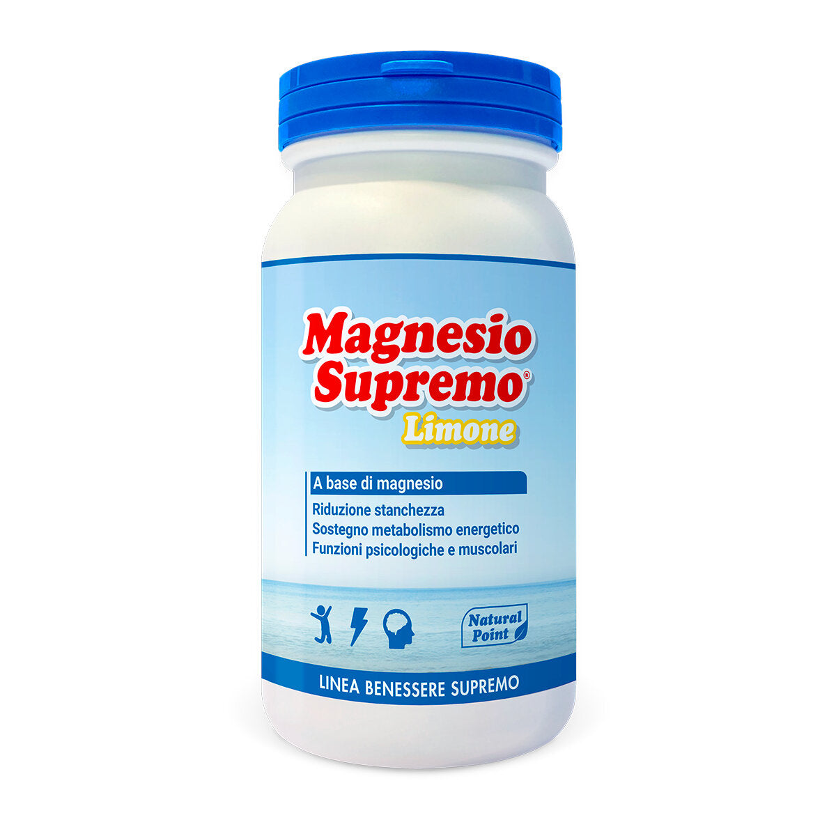 Natural Point Magnesio Supremo Lemon Integratore di magnesio per stanchezza e affaticamento 150g-1