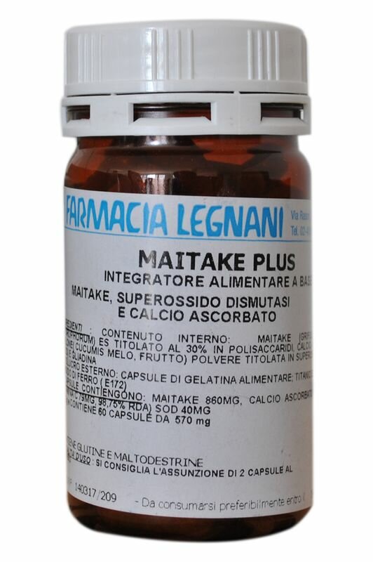 Farmacia Legnani Maitake Plus integratore alimentare 60 capsule da 570mg-1