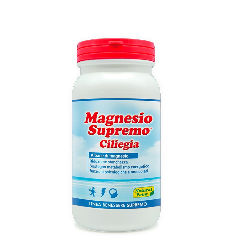 Natural Point Magnesio Supremo stanchezza e stress 150g gusto ciliegia-2