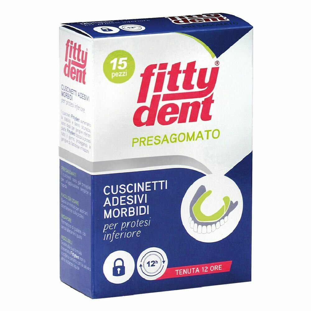 Fittydent Cuscinetti Morbidi Protesi Inferiore 15 Pezzi-2