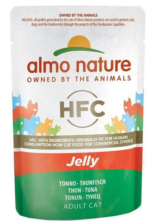 Almo Nature HCF Classic Jelly Con Tonno Per Gatti Adulti Busta 55g-2