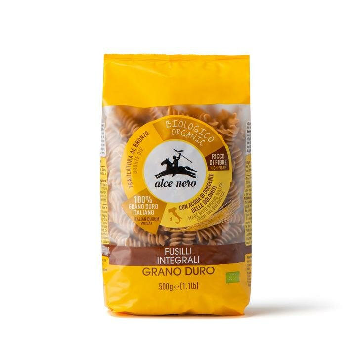 Alce Nero fusilli integrali di grano duro biologici 500g-2