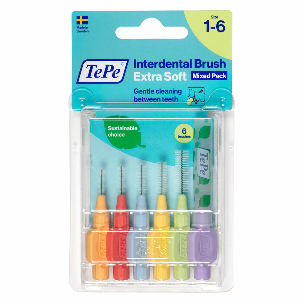 TePe Scovolini Extra Soft Confezione Mista Per Pulizia Interdentale Misure ISO 0-5 6 Pezzi-1