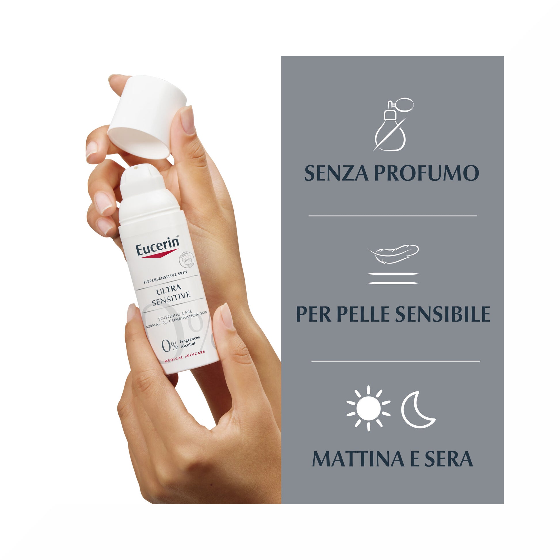 Eucerin Ultrasensitive Trattamento Lenitivo Pelle da Normale a Mista 50ml-3