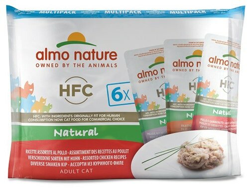 Almo Nature HCF Natural Cibo Umido Al Pollo Per Gatti Adulti Bustine 6x55g-2
