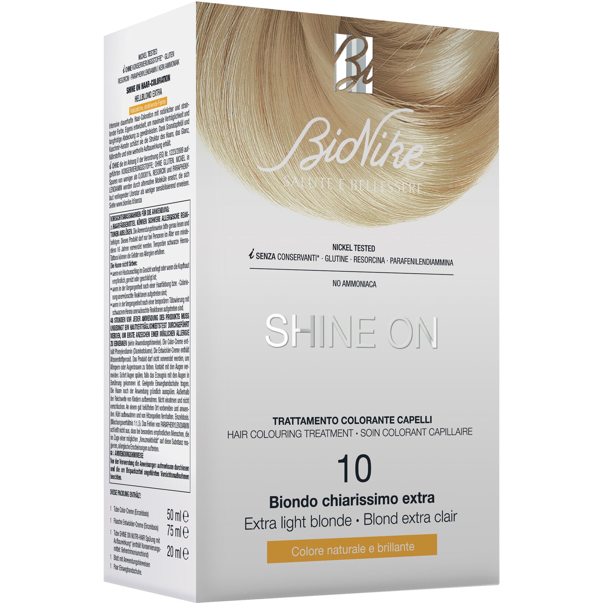 Bionike Shine On Trattamento colorante capelli 10 Biondo Chiarissimo Extra-2