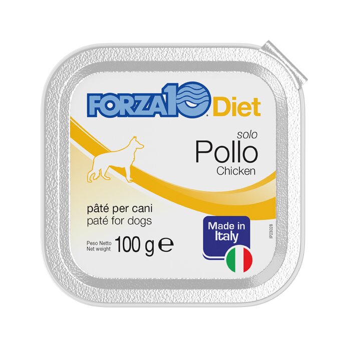Forza10 Solo Diet Pollo Patè Per Cani Adulti Vaschetta 100g-1