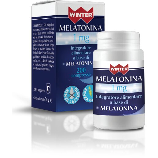 Winter Melatonina 1mg utile per stress ed insonnia 200 compresse-2
