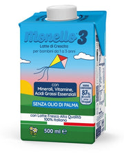 Monello 3 Formula per la Crescita a Base di Latte per Bambini da 1 a 3 Anni Liquido 500 ml-0