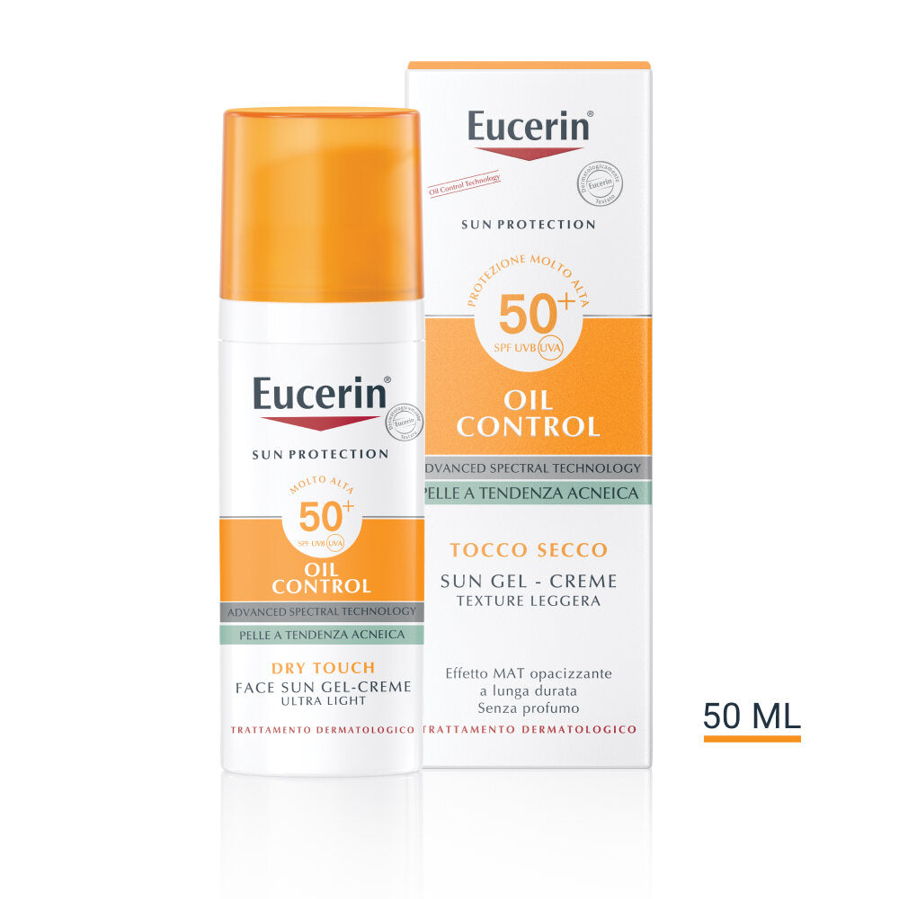 Eucerin Sun Oil Control SPF50+ Gel Crema 50ml Protezione Solare-7