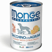 Monge Monoprotein Tacchino Con Agrumi Cibo Umido Per Cani Adulti 400g-2
