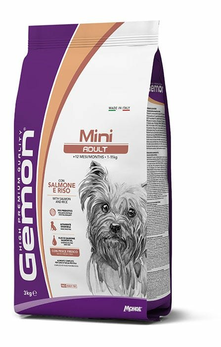 Gemon Mini Adult Salmone e Riso Cibo Secco Cani Adulti Taglia Mini Sacco 3kg-2