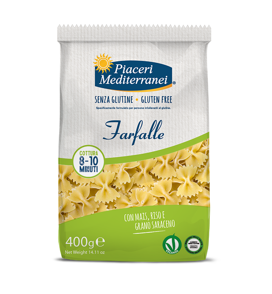 Piaceri Mediterranei Farfalle Senza Glutine 400 g-1