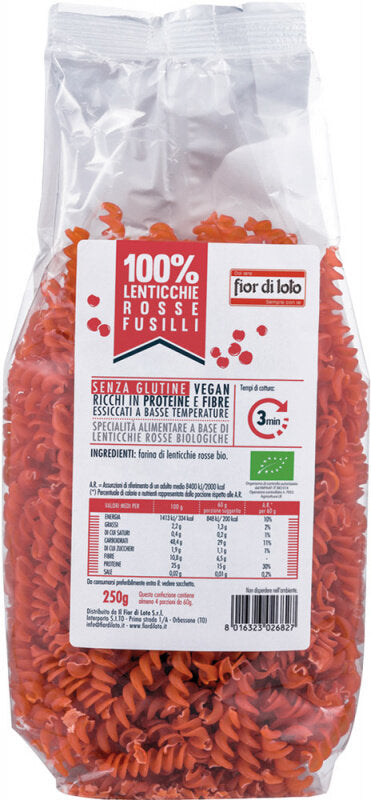 FUSILLI LENTICCHIE ROSSE BIO-1