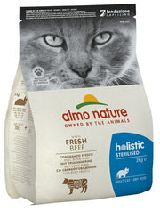 Almo Nature Sterilised Cibo Secco Con Manzo Fresco Per Gatti Adulti Sacco 2kg-2