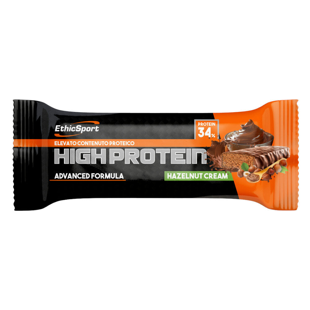 EthicSport High Protein Hazelnut Cream Barretta Proteica 55g-1