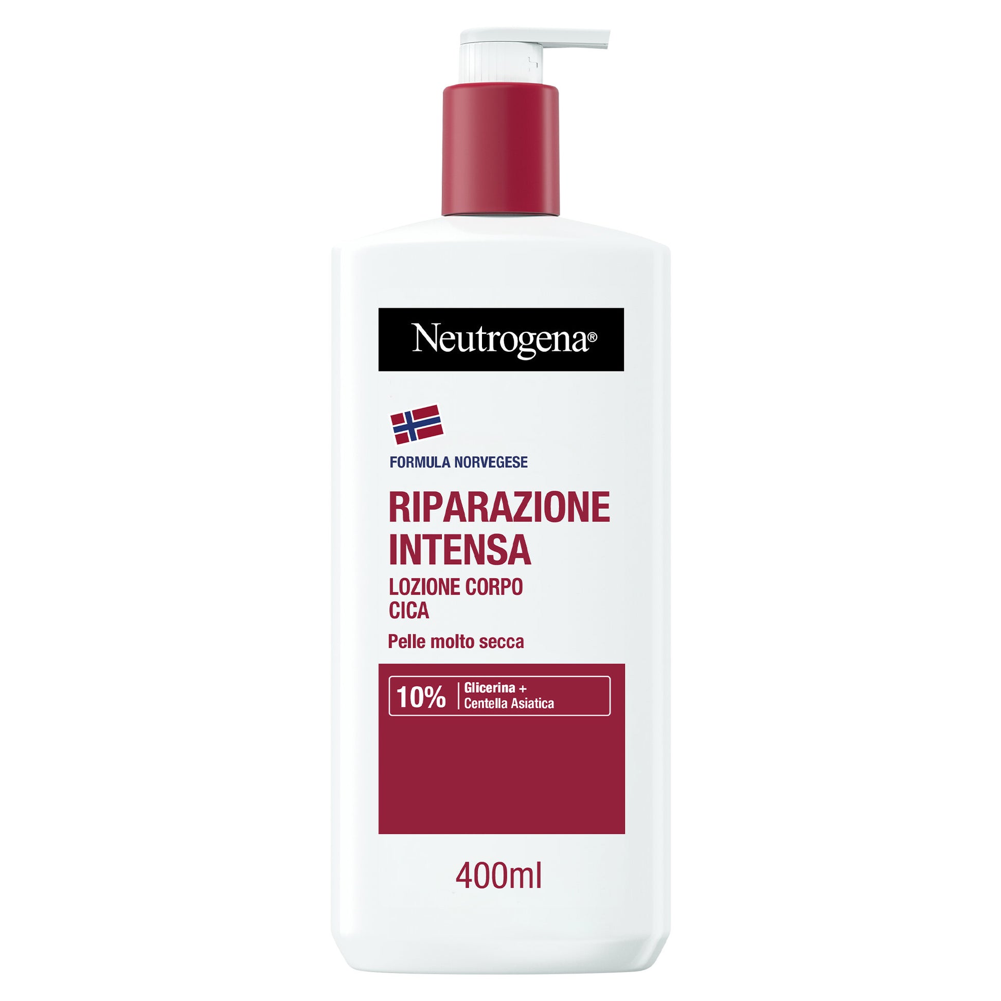 Neutrogena Riparazione Intensa Fluida Corpo CICA per pelle secca e irritata 400ml-1