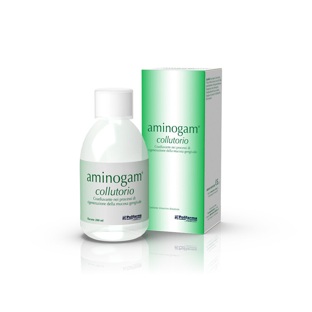 Aminogam Collutorio per la rigenerazione della mucosa gengivale 200ml-2